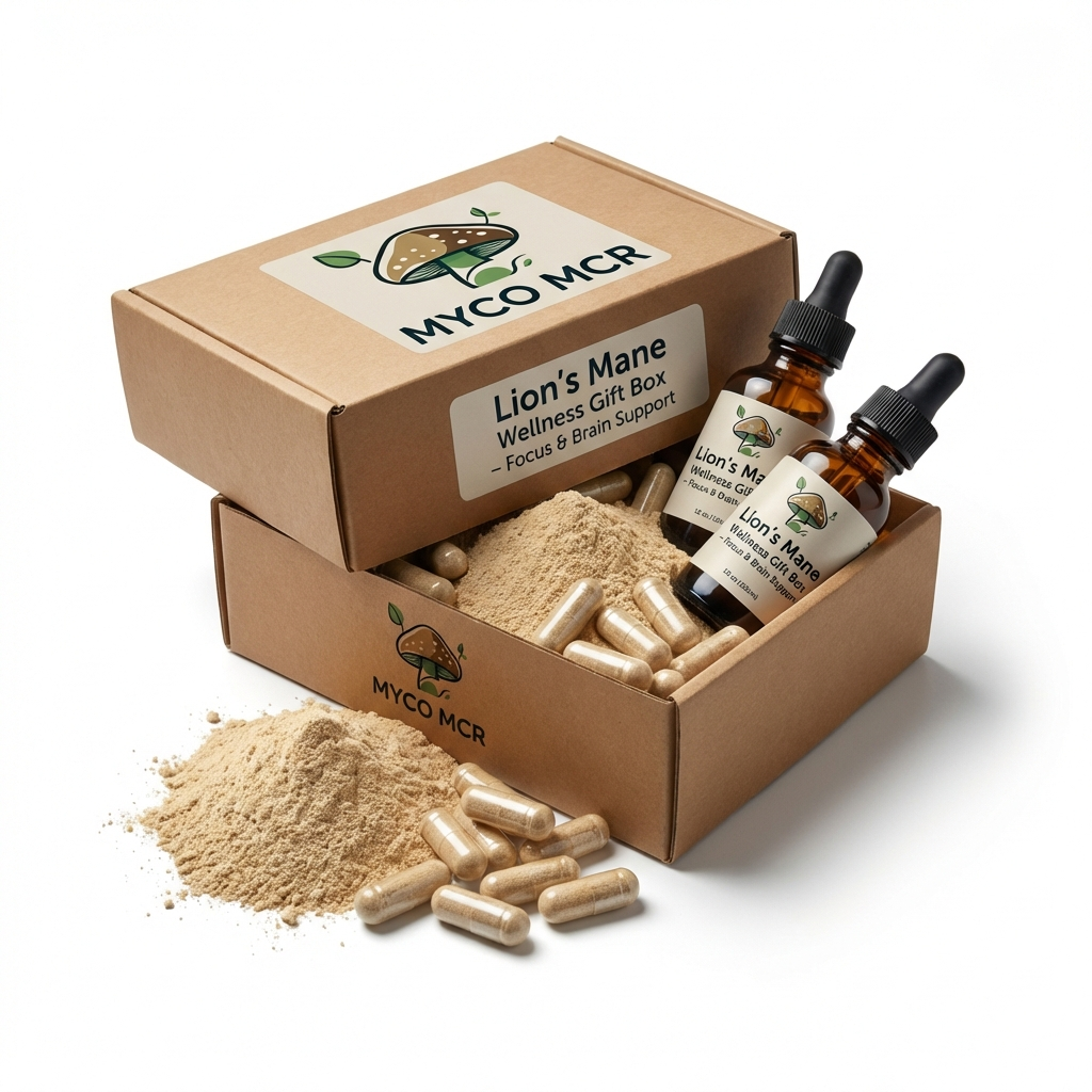 Lion’s Mane Wellness Gift Box – Focus & Brain Support