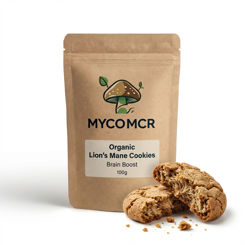 Organic Lion’s Mane Cookies – Brain Boost (100g)